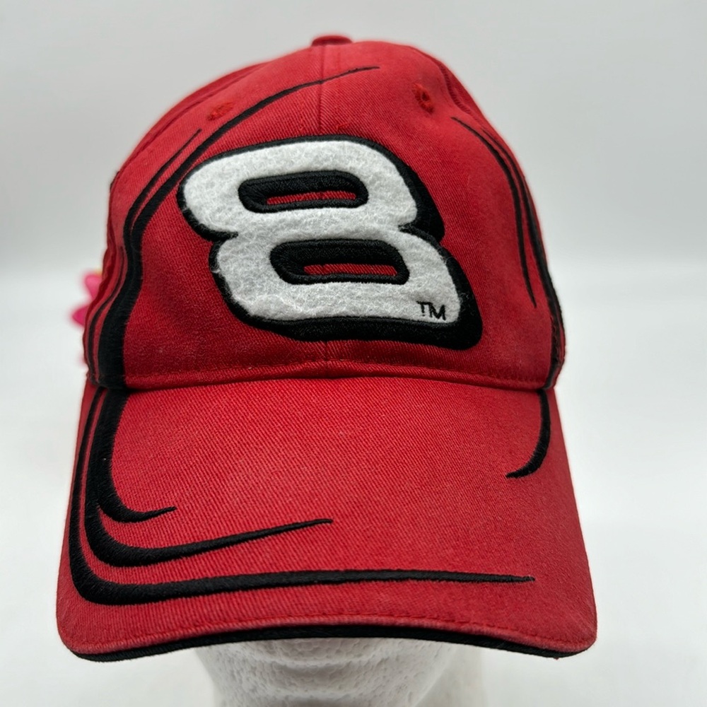 Dale Ehrnhart #8 Red Black Baseball Hat Adjustable NASCAR HT6860